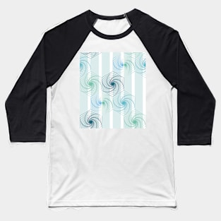 Futuristic gentle hexagons in mint Baseball T-Shirt